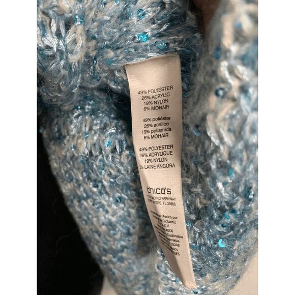 Chico's Heavy Knit Cowl Neck Sweater - Picture 2 of 8